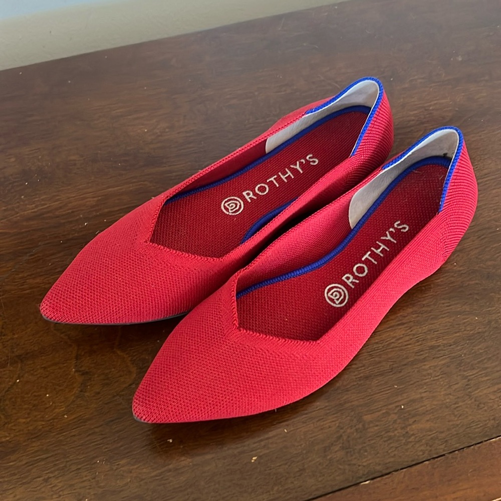 Red Rothy’s flats, 9.5